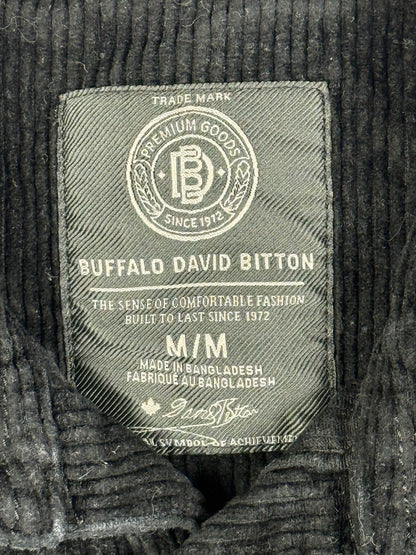Buffalo David Bitton Black Corduroy Jeremias Shirt Jacket Medium