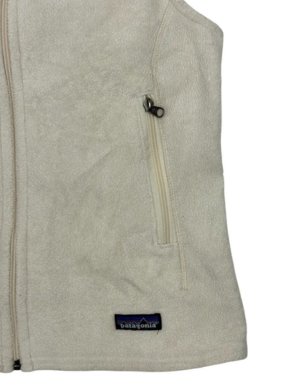 Patagonia Cream White Synchilla Gillet Bodywarmer Medium