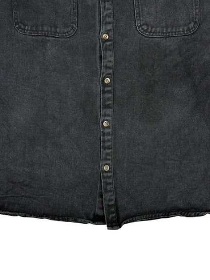 Lee Black Denim Shirt Jacket Large