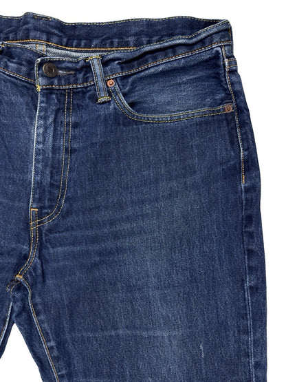 Levi's 514 Classic Straight Fit Blue Denim Jeans 36W 32L