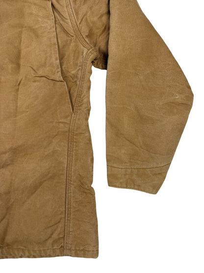 Carhartt C01 6BLC Vintage 90s Brown Chore Coat Jacket Blanket Lined USA XL