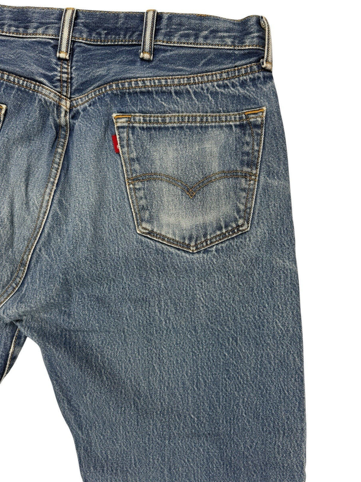 Levis Mid Blue Straight Leg Denim Jeans 38W 30L