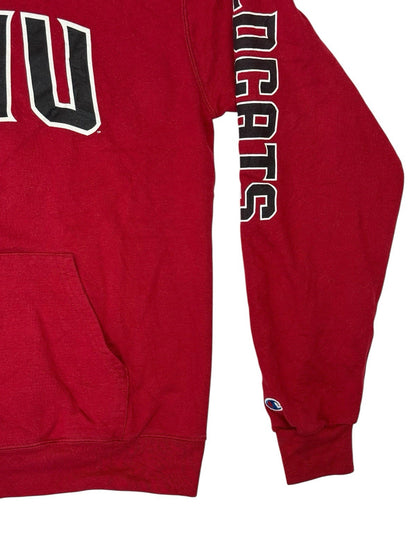 Champion Red CWU Wildcats Sweatshirt Hoodie USA College Medium