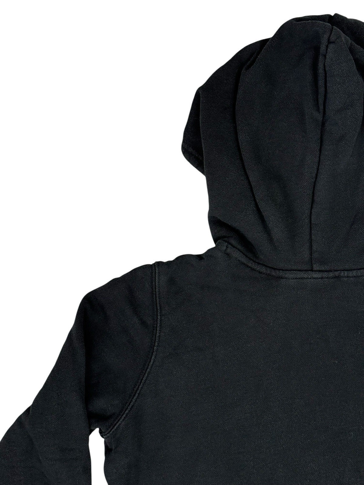 Adidas Black Big Trefoil Printed Logo Hoodie Size 10