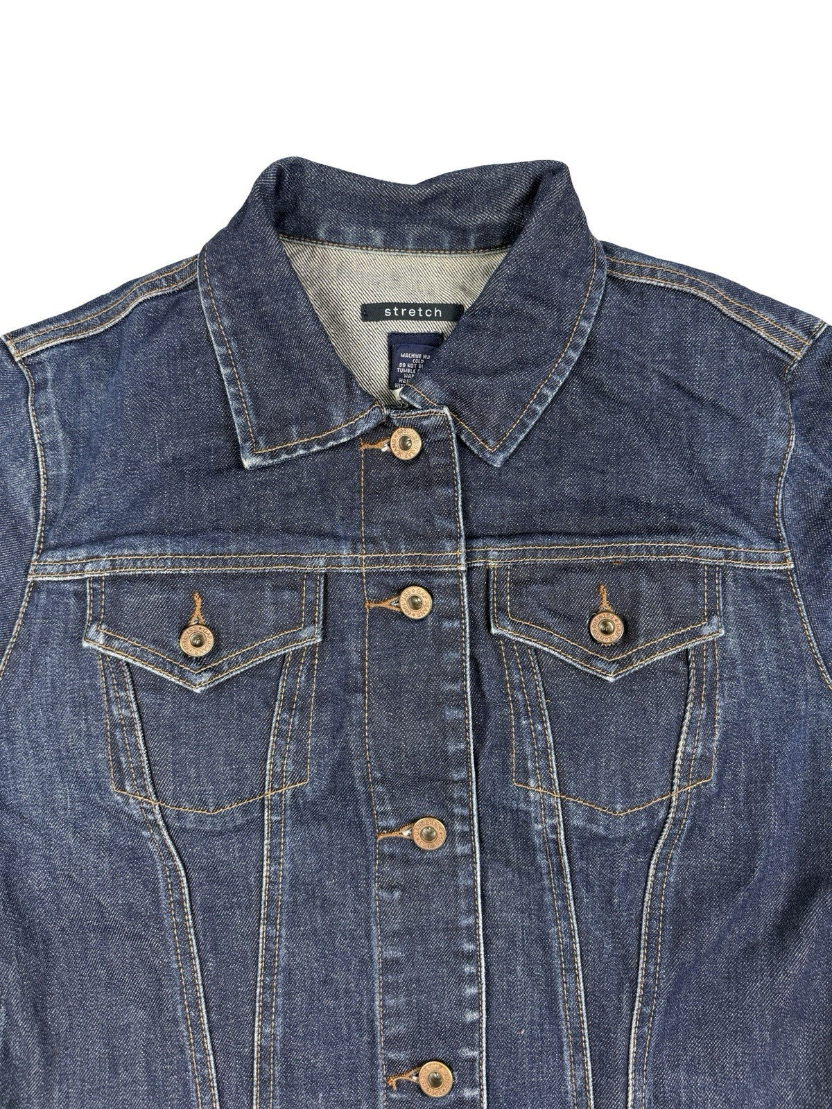 Gap Y2K Blue Denim Stretch Jacket Youth Medium (Age 8/9)