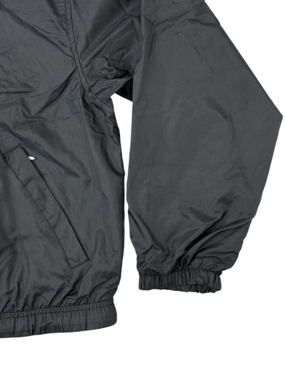 Nike Vintage Black Nylon Coaches Windbreaker Jacket Size 12-14 (Large)