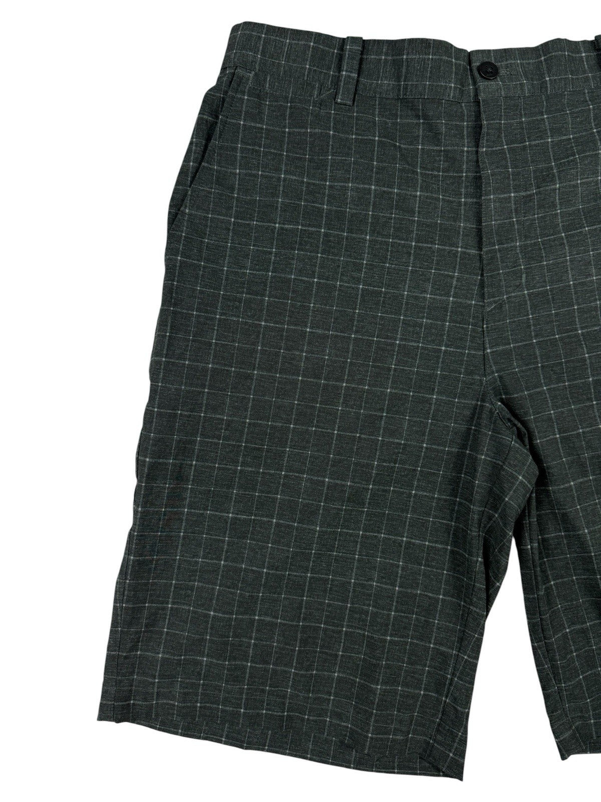 Nike Golf Grey Plaid Chino Sport Shorts Medium 32W