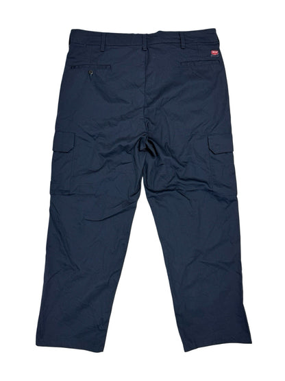 Red Kap Retro Blue Cargo Work Trousers 38W 30L
