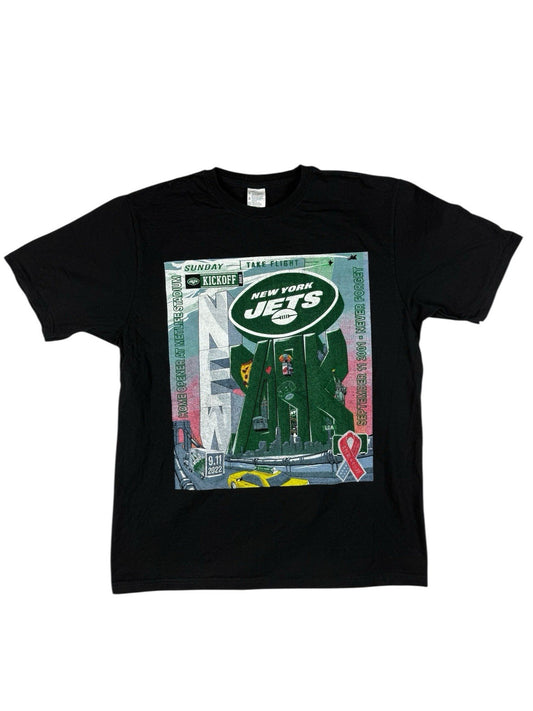 New York Jets Black Sept 11 Home Opener Remembrance Top Medium