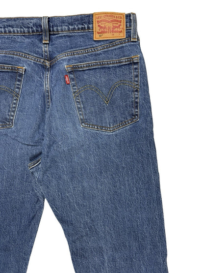 Levi's 501 Blue Denim Straight Leg Jeans 30W 30L
