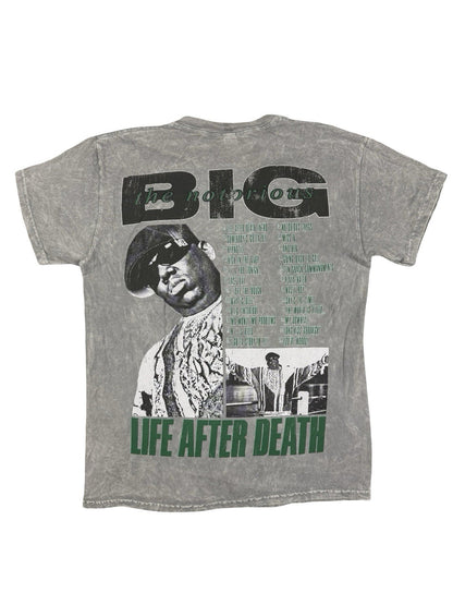 Notorious BIG Biggie Smalls Grey Life After Death Top Medium