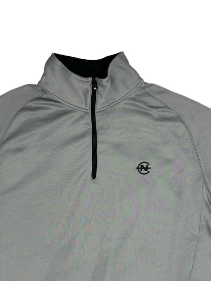 Nautica Competition Grey Quarter Zip Jumper Large