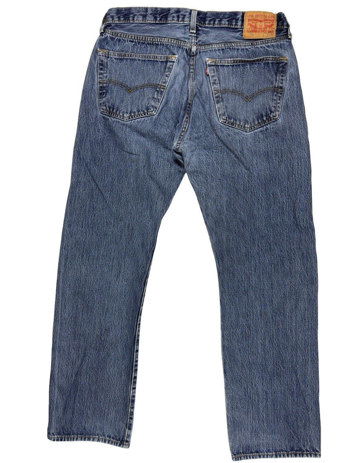 Levi's 501 Blue Straight Leg Denim Jeans 36W 32L