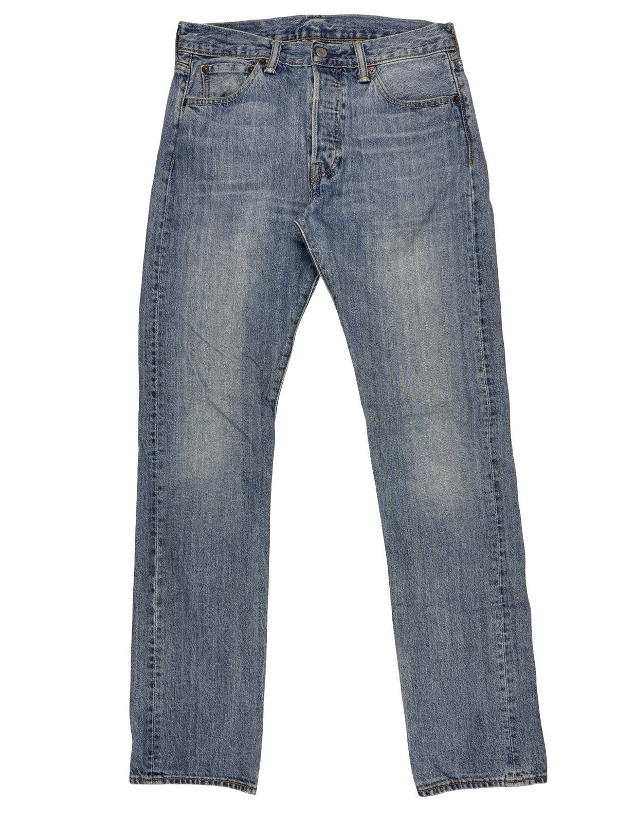 Levi's 501 Blue Straight Leg Denim Jeans 30W 34L