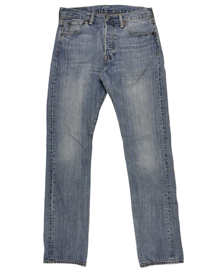 Levi's 501 Blue Straight Leg Denim Jeans 30W 34L