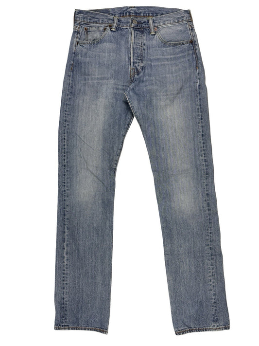 Levi's 501 Blue Straight Leg Denim Jeans 30W 34L