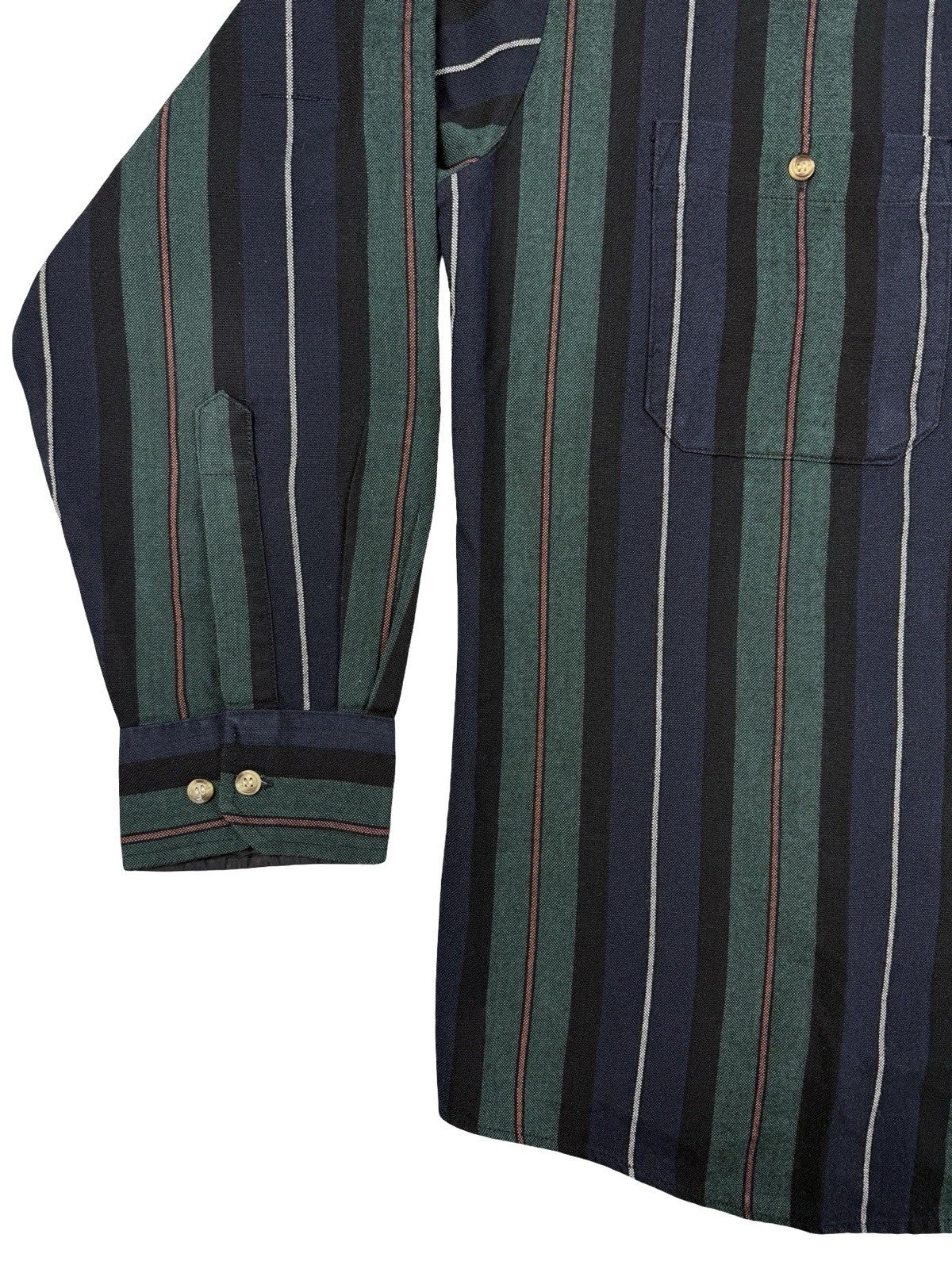 Northwest Territory Vintage 90s Multi Striped Button Closure Shirt Large