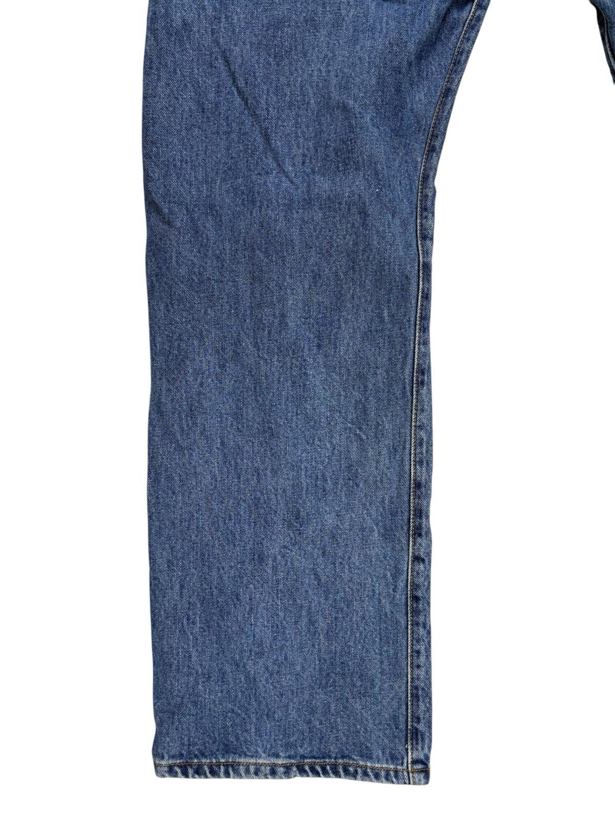 Levi's 501 Retro Blue Straight Leg Denim Jeans 38W 32L