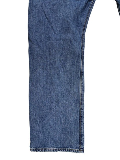 Levi's 501 Retro Blue Straight Leg Denim Jeans 38W 32L