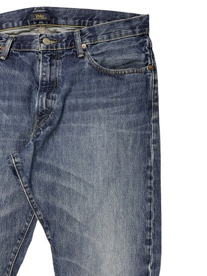 Polo Ralph Lauren Blue Hampton Relaxed Straight Denim Jeans 36W 32L