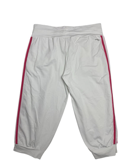Adidas White Climalite Tracksuit Bottom Joggers Small (Size 8/10) WOMENS