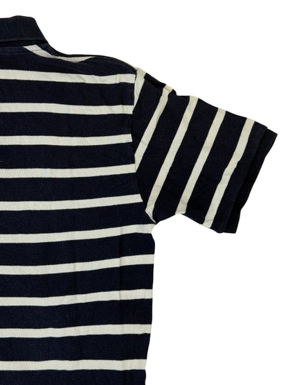 Polo Ralph Lauren Blue Striped Polo Top Size Large (16/18)