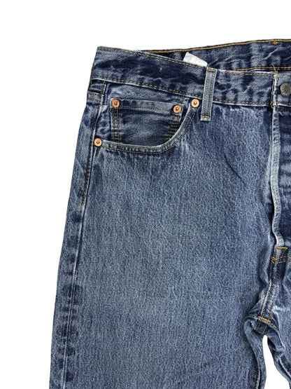 Levi's 501 Blue Straight Leg Denim Jeans 36W 32L