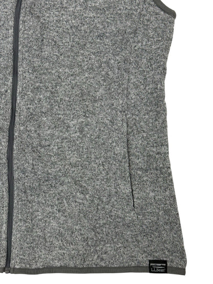 LL Bean Grey Zip Gillet Bodywarmer Medium