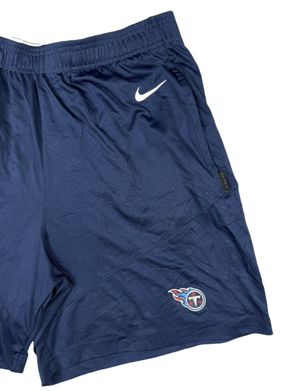 Nike NFL Blue Dri-FIT Tennessee Titans On-Field Active Sport Shorts Large
