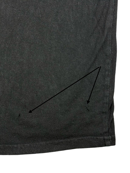 Harley Davidson Black Motorcycle Flag Print Cotton Top XL