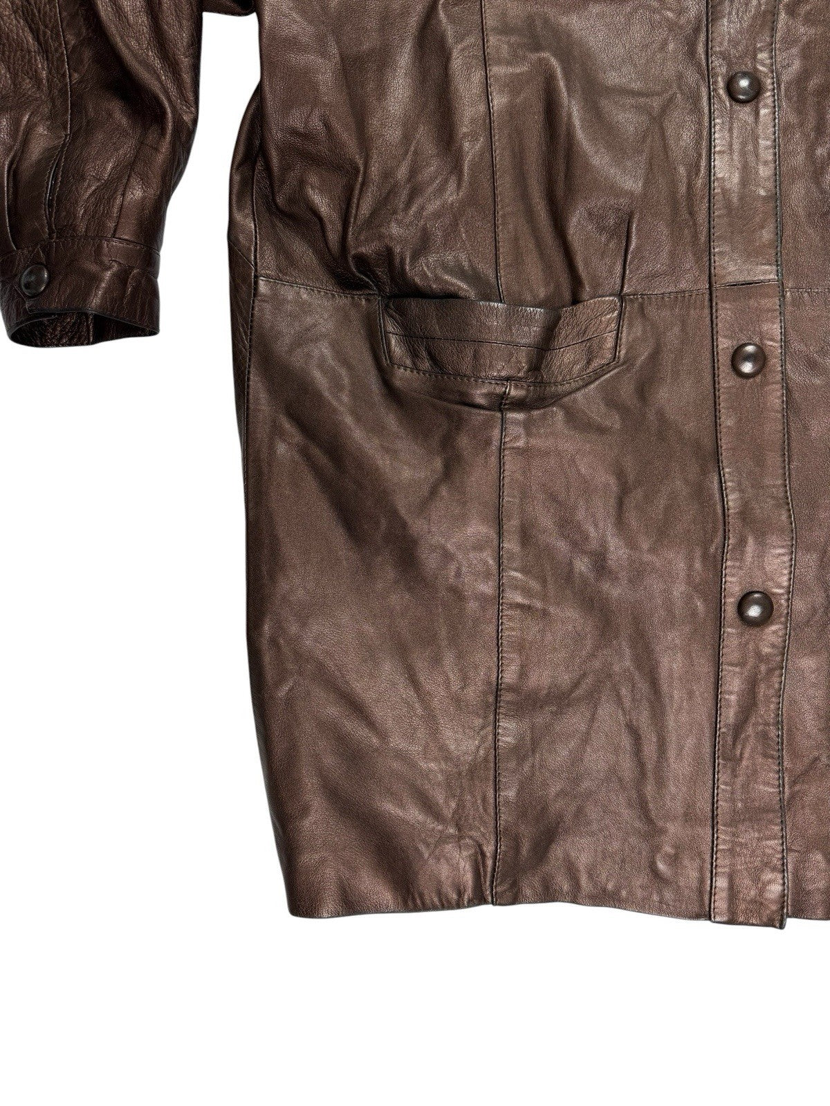The Ronson Collection Retro Genuine Leather Jacket Women's Size 12