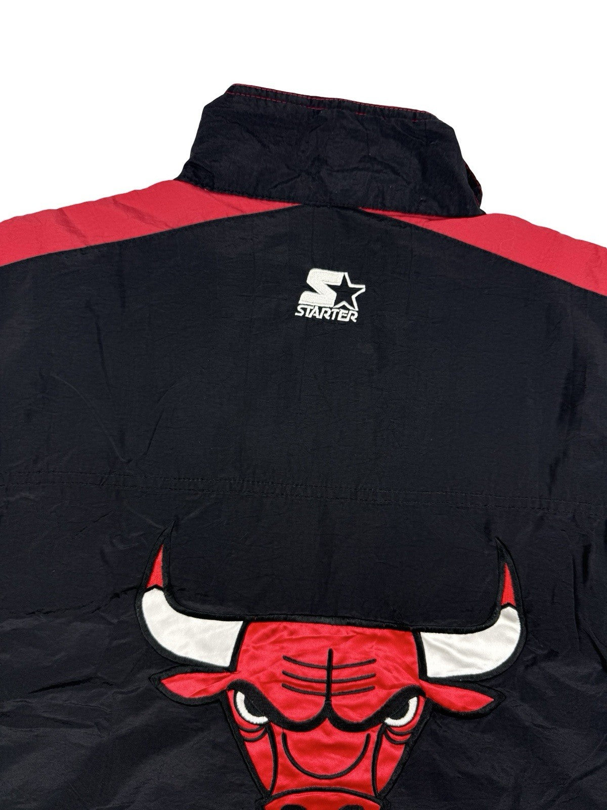 Starter Vintage NBA Chicago Bulls Black Windbreaker Jacket Medium