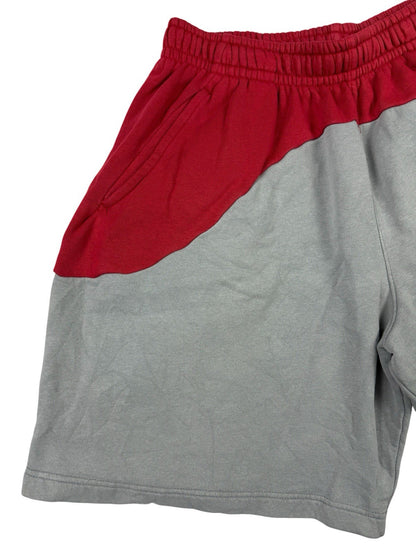 Nike Club Grey/Red Cotton Blend Galaxy Logo Sweat Shorts XL