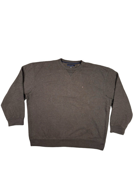 Tommy Hilfiger Brown Retro Y2K Pullover Jumper 2XL