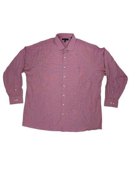 Tommy Hilfiger Pink Long Sleeve Collared Shirt 2XL Tall 19in Collar