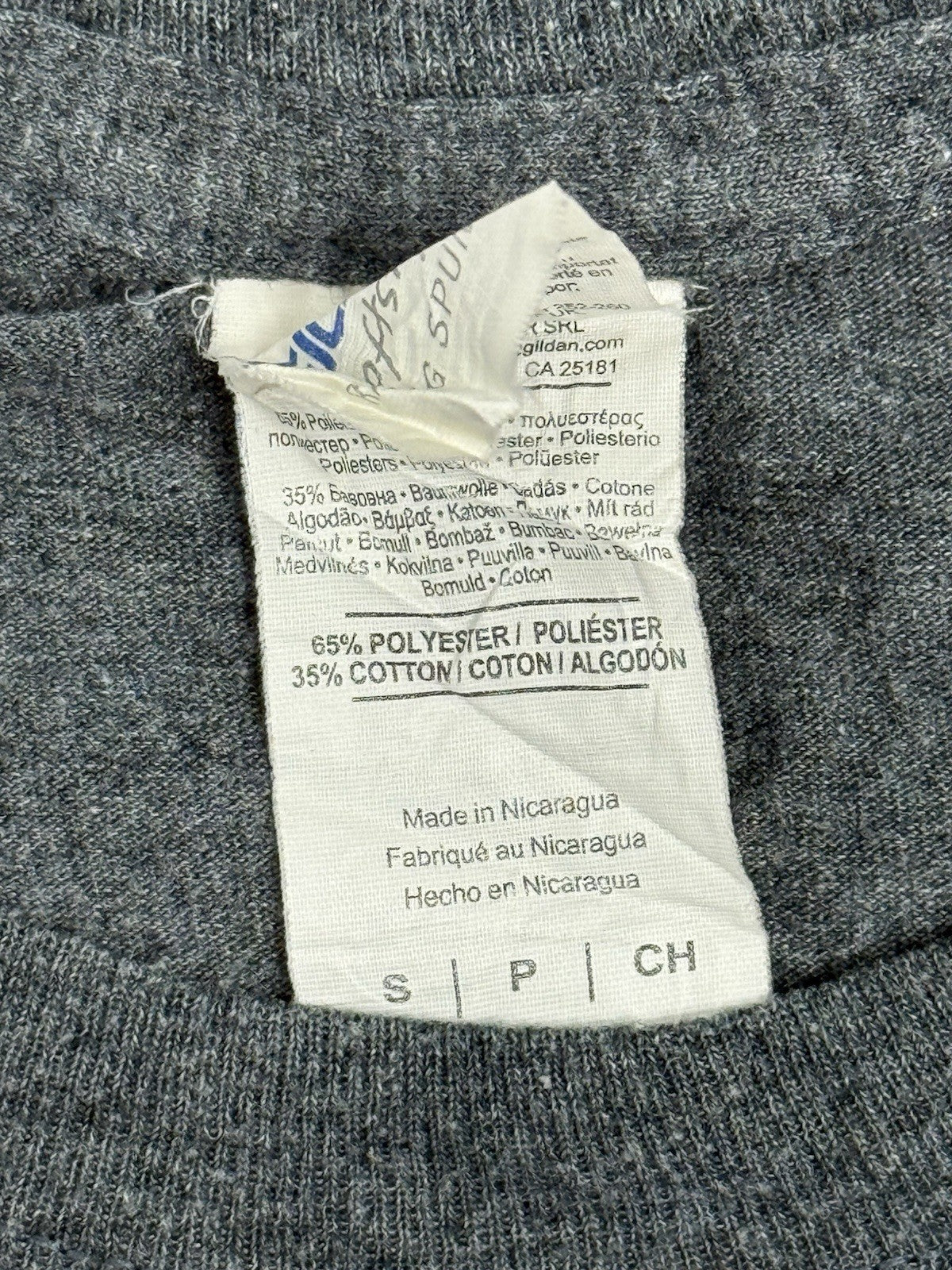 Chippewa Valley Technical College Retro Grey Printed USA Sports Top Small