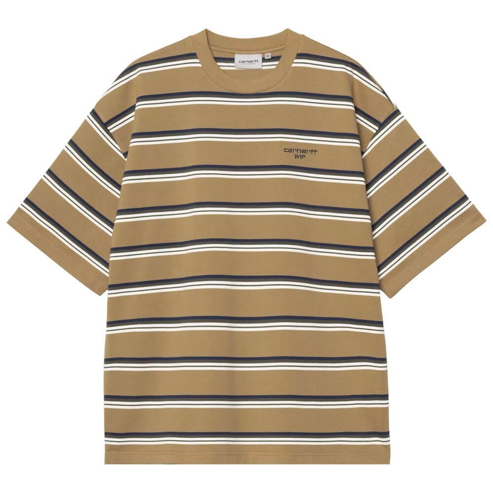 Carhartt WIP S/S Holm Stripe T-Shirt Peanut
