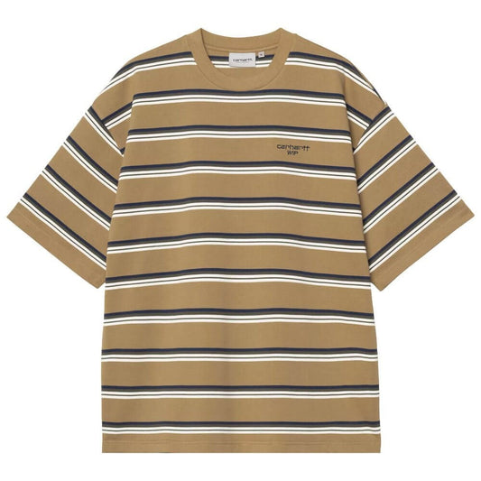 Carhartt WIP S/S Holm Stripe T-Shirt Peanut