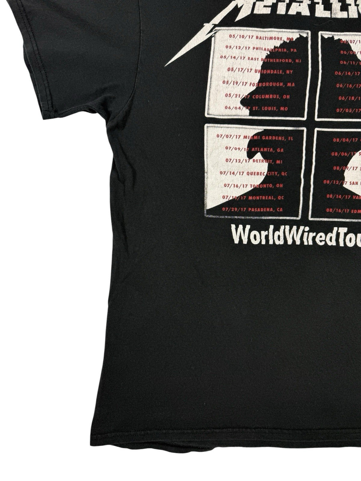 Metallica WorldWired Tour 2017 Concert Black Top Large