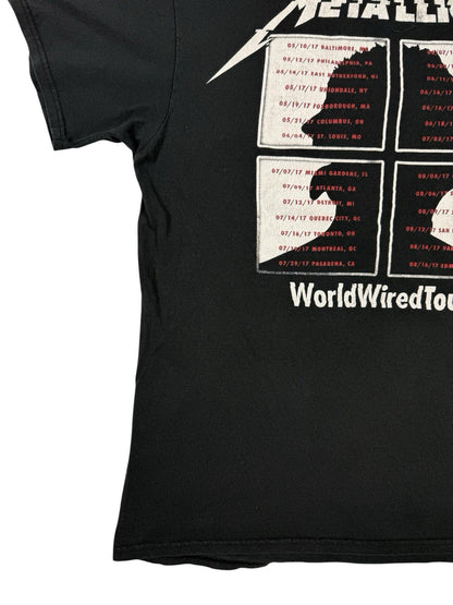 Metallica WorldWired Tour 2017 Concert Black Top Large