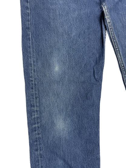 Levi's 501 Original Blue Straight Leg Button Fly Denim Jeans 38W 32L