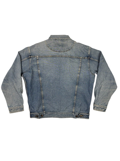 Denim Gear Retro Trucker Cowboy Blue Denim Jacket Y2K Large