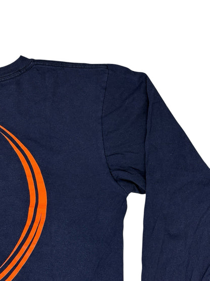 Reebok NFL Denver Broncos Blue Retro Long Sleeve Top Medium