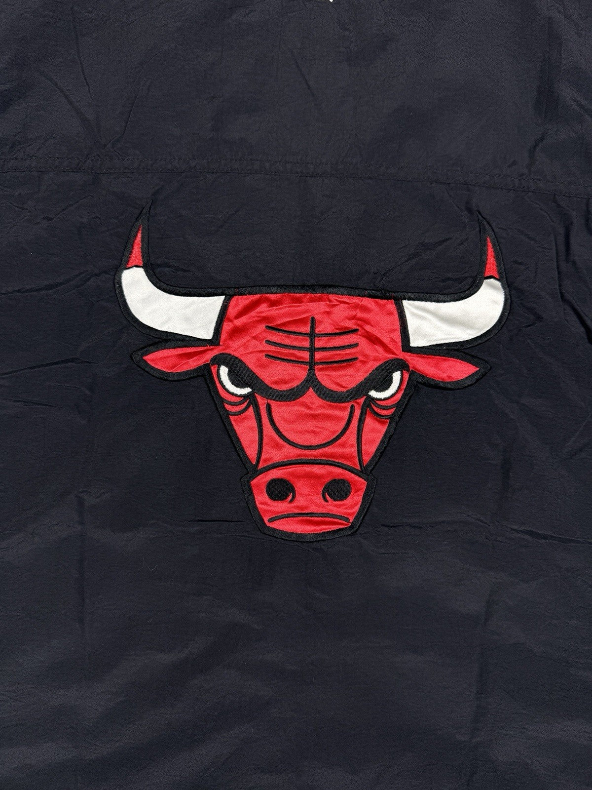 Starter Vintage NBA Chicago Bulls Black Windbreaker Jacket Medium