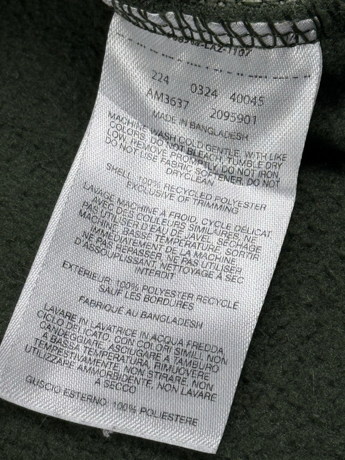 Columbia Green Colourblock Half Zip Outdoor Fleece Jumper 2XL