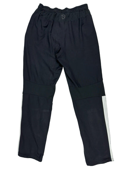 Nike Black Polyester Active Zipped Track Pant Bottoms Medium
