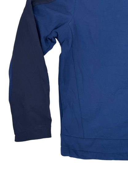 LL Bean Blue Softshell Fleece Jacket Medium