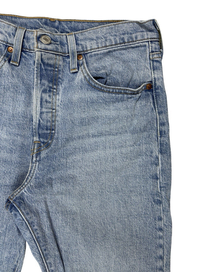 Levi's 501 Women's Skinny Taper Fit Blue Denim Jeans 28W 28L