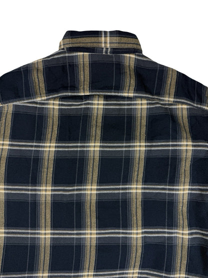 Wrangler Blue Plaid Fleece Lined Shirt Jacket Medium