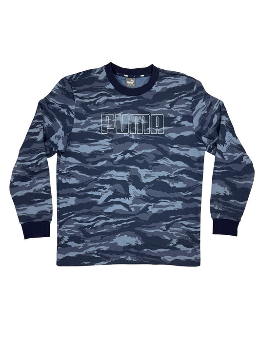 Puma Blue Camo Fleece Jumper
